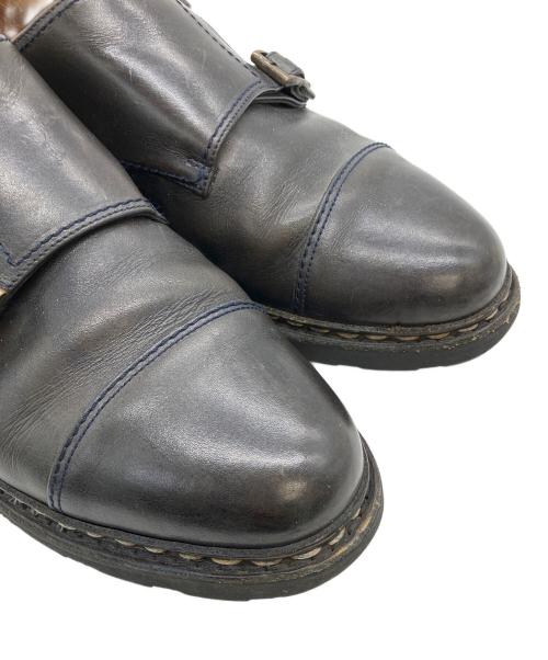 PARABOOT（パラブーツ）PARABOOT (パラブーツ) 7754　WILLIAM　モンクストラップシューズ ブラック サイズ:８の古着・服飾アイテム