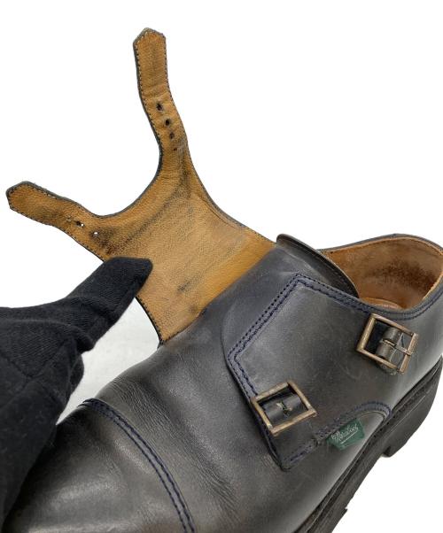 PARABOOT（パラブーツ）PARABOOT (パラブーツ) 7754　WILLIAM　モンクストラップシューズ ブラック サイズ:８の古着・服飾アイテム