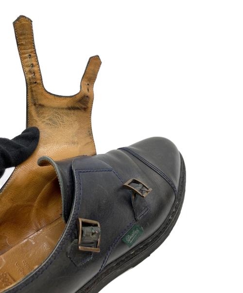 PARABOOT（パラブーツ）PARABOOT (パラブーツ) 7754　WILLIAM　モンクストラップシューズ ブラック サイズ:８の古着・服飾アイテム