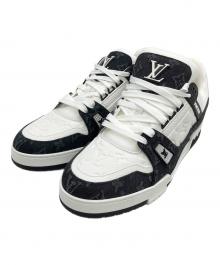 LOUIS VUITTON（ルイ ヴィトン）の古着「LVトレイナースニーカー」｜ホワイト×ブラック