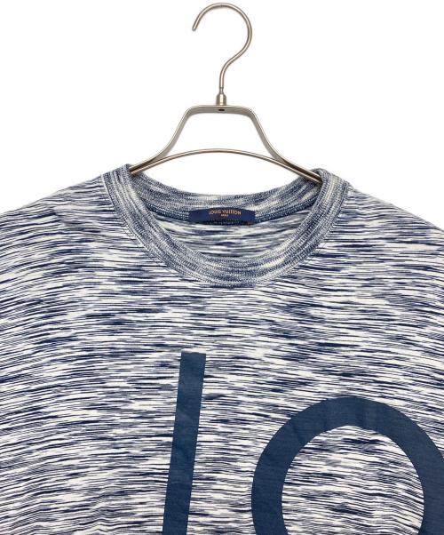 LOUIS VUITTON（ルイ ヴィトン）LOUIS VUITTON (ルイ ヴィトン) 半袖カットソー ネイビー×ホワイト サイズ:XXLの古着・服飾アイテム