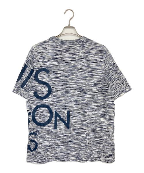 LOUIS VUITTON（ルイ ヴィトン）LOUIS VUITTON (ルイ ヴィトン) 半袖カットソー ネイビー×ホワイト サイズ:XXLの古着・服飾アイテム