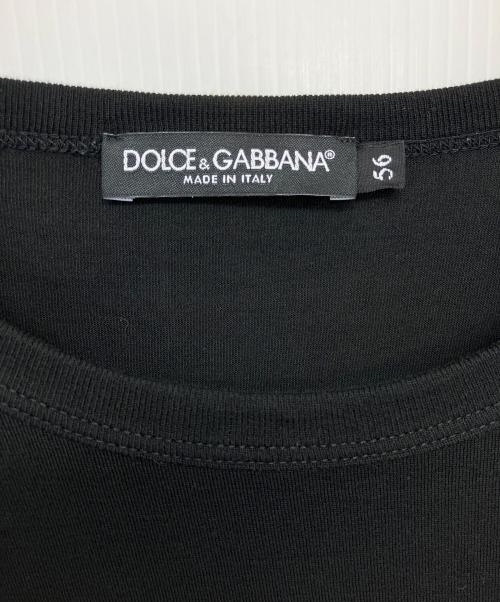 DOLCE & GABBANA（ドルチェ＆ガッバーナ）DOLCE & GABBANA (ドルチェ＆ガッバーナ) JT-G8IV0T　半袖カットソー ブラック サイズ:XLの古着・服飾アイテム