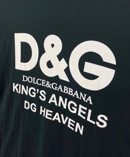 DOLCE & GABBANA（ドルチェ＆ガッバーナ）DOLCE & GABBANA (ドルチェ＆ガッバーナ) JT-G8IV0T　半袖カットソー ブラック サイズ:XLの古着・服飾アイテム
