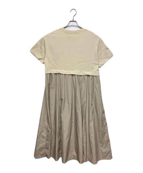 PLUS OTOHA（プラス オトハ）PLUS OTOHA (プラス オトハ) 半袖ワンピース ベージュ サイズ:02の古着・服飾アイテム