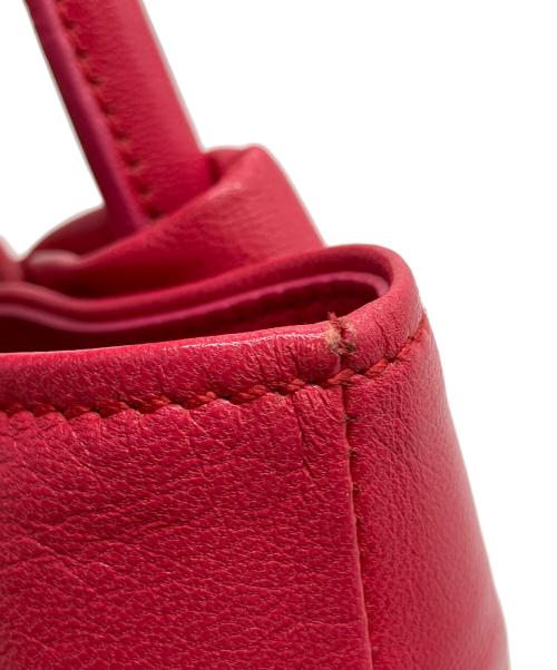 Salvatore Ferragamo（サルヴァトーレ フェラガモ）Salvatore Ferragamo (サルヴァトーレ フェラガモ) ヴェラリボンハンドバッグ ショッキングピンクの古着・服飾アイテム