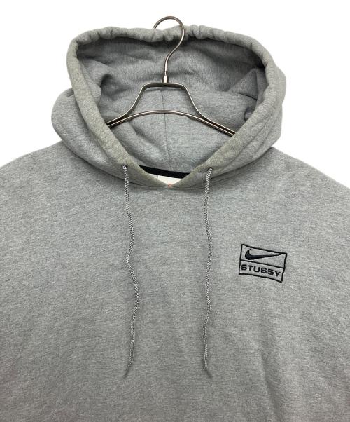 NIKE（ナイキ）NIKE (ナイキ) stussy (ステューシー) FLC Hoodie グレー サイズ:Lの古着・服飾アイテム
