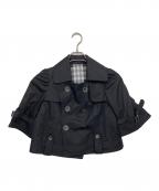 BURBERRY BLUE LABELバーバリー ブルー レーベル）の古着「ショートコート」｜ブラック