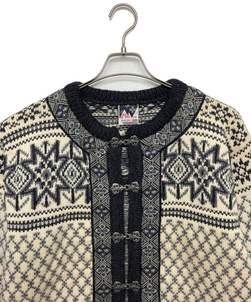 DALE OF NORWAY（ダーレ オブ ノルウェイ）DALE OF NORWAY (ダーレ オブ ノルウェイ) 厚手ニット ブラック×ベージュ サイズ:Lの古着・服飾アイテム