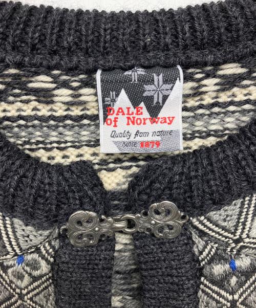 DALE OF NORWAY（ダーレ オブ ノルウェイ）DALE OF NORWAY (ダーレ オブ ノルウェイ) 厚手ニット ブラック×ベージュ サイズ:Lの古着・服飾アイテム