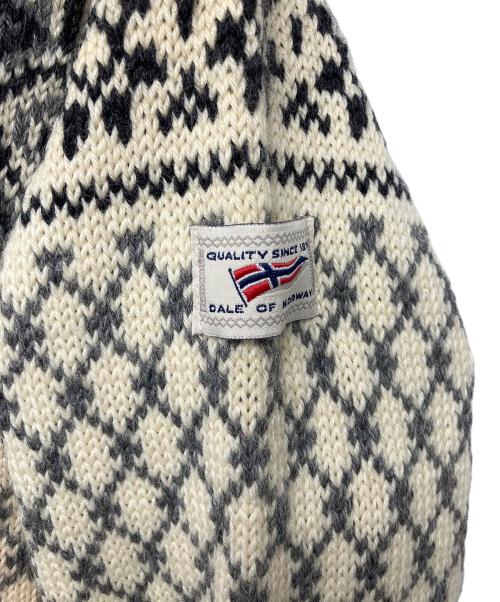 DALE OF NORWAY（ダーレ オブ ノルウェイ）DALE OF NORWAY (ダーレ オブ ノルウェイ) 厚手ニット ブラック×ベージュ サイズ:Lの古着・服飾アイテム