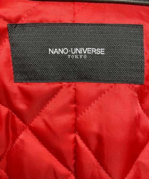 nano・universe（ナノ・ユニバース）nano・universe (ナノ・ユニバース) シングルライダースジャケット ブラック サイズ:Mの古着・服飾アイテム