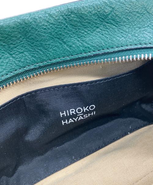 HIROKO HAYASHI（ヒロコ ハヤシ）HIROKO HAYASHI (ヒロコ ハヤシ) FIORE ミニボストンバッグ グリーンの古着・服飾アイテム
