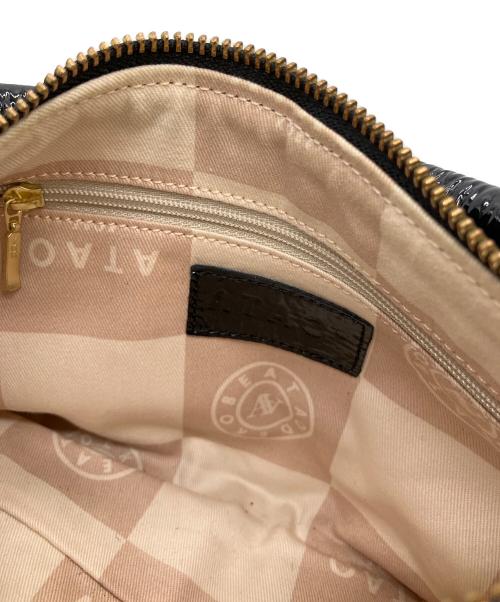 ATAO（アタオ）ATAO (アタオ) プチミント エナメル2WAYショルダーバッグ ブラックの古着・服飾アイテム