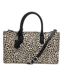 MICHAEL KORS（マイケル・コース）の古着「2WAYバッグ」｜アイボリー×ブラック