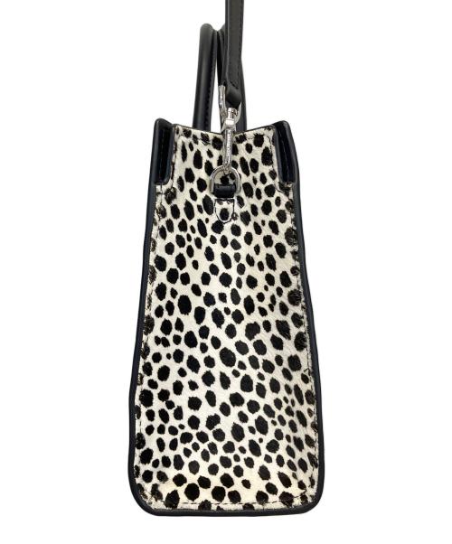 MICHAEL KORS（マイケル・コース）MICHAEL KORS (マイケル・コース) 2WAYバッグ アイボリー×ブラックの古着・服飾アイテム