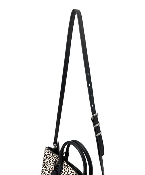 MICHAEL KORS（マイケル・コース）MICHAEL KORS (マイケル・コース) 2WAYバッグ アイボリー×ブラックの古着・服飾アイテム