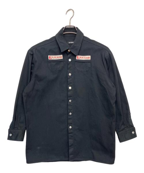RAF SIMONS（ラフシモンズ）RAF SIMONS (ラフシモンズ) Slim Fit Denim Shirt ブラック サイズ:Mの古着・服飾アイテム