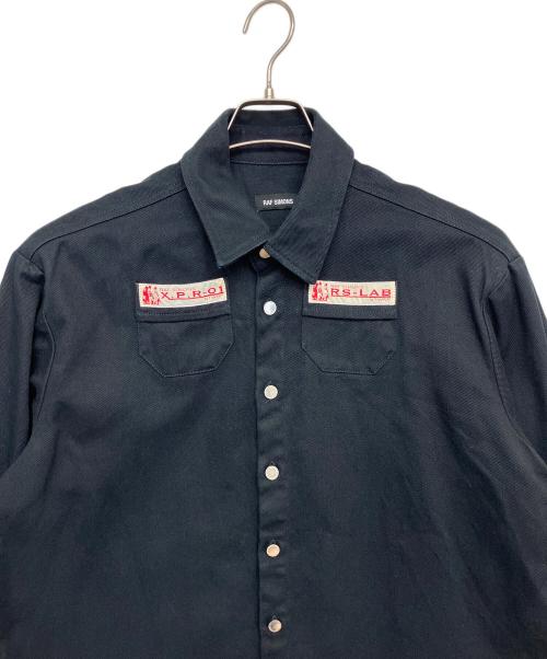 RAF SIMONS（ラフシモンズ）RAF SIMONS (ラフシモンズ) Slim Fit Denim Shirt ブラック サイズ:Mの古着・服飾アイテム