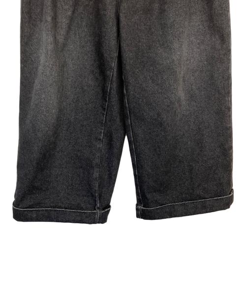 LOEWE（ロエベ）LOEWE (ロエベ) クロップドワイドデニムパンツ ブラック サイズ:46の古着・服飾アイテム