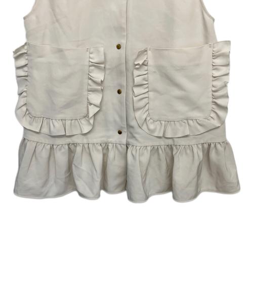 YORI（ヨリ）YORI (ヨリ) ノースリーブシャツ ベージュ サイズ:FREEの古着・服飾アイテム