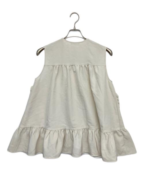 YORI（ヨリ）YORI (ヨリ) ノースリーブシャツ ベージュ サイズ:FREEの古着・服飾アイテム