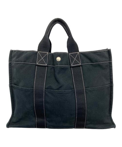 HERMES（エルメス）HERMES (エルメス) ドーヴィルMM トートバッグ ブラックの古着・服飾アイテム