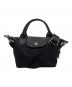 LONGCHAMP（ロンシャン）の古着「ル プリアージュ® エナジー XS トップハンドルバッグ」｜ブラック