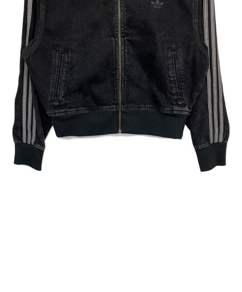 adidas（アディダス）adidas (アディダス) アディカラーデニムトラックトップ ブラック サイズ:XLの古着・服飾アイテム