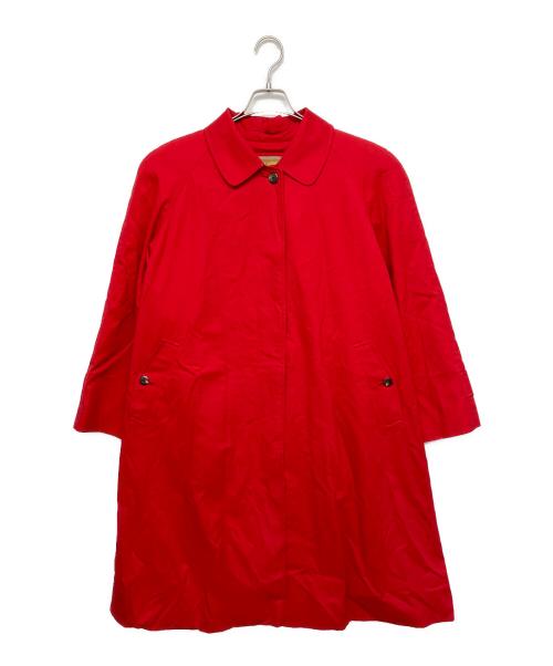 Burberry's（バーバリーズ）Burberry's (バーバリーズ) FD059-918-18　ステンカラーコート レッド サイズ:Mの古着・服飾アイテム