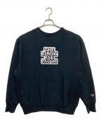 Champion REVERSE WEAVE×THE BLACK EYE PATCHチャンピオン リバース ウィーブ×ブラックアイパッチ）の古着「C8-C028C　スウェット」｜ブラック