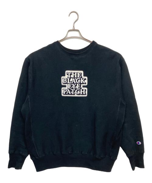 Champion REVERSE WEAVE（チャンピオン リバース ウィーブ）Champion REVERSE WEAVE (チャンピオン リバース ウィーブ) THE BLACK EYE PATCH (ブラックアイパッチ) C8-C028C　スウェット ブラック サイズ:Lの古着・服飾アイテム