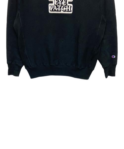 Champion REVERSE WEAVE（チャンピオン リバース ウィーブ）Champion REVERSE WEAVE (チャンピオン リバース ウィーブ) THE BLACK EYE PATCH (ブラックアイパッチ) C8-C028C　スウェット ブラック サイズ:Lの古着・服飾アイテム
