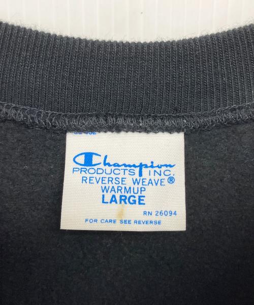 Champion REVERSE WEAVE（チャンピオン リバース ウィーブ）Champion REVERSE WEAVE (チャンピオン リバース ウィーブ) THE BLACK EYE PATCH (ブラックアイパッチ) C8-C028C　スウェット ブラック サイズ:Lの古着・服飾アイテム