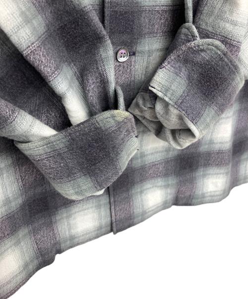 UNUSED（アンユーズド）UNUSED (アンユーズド) US2092　ネルシャツ パープル サイズ:２の古着・服飾アイテム