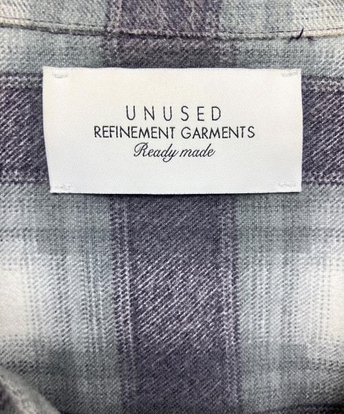 UNUSED（アンユーズド）UNUSED (アンユーズド) US2092　ネルシャツ パープル サイズ:２の古着・服飾アイテム