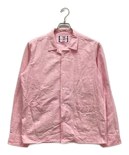 son of the cheese（（サノバチーズ））son of the cheese (（サノバチーズ）) 長袖シャツ ピンク サイズ:Lの古着・服飾アイテム
