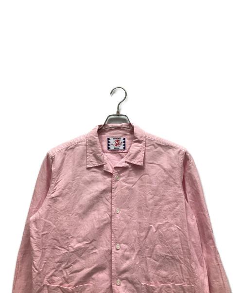 son of the cheese（（サノバチーズ））son of the cheese (（サノバチーズ）) 長袖シャツ ピンク サイズ:Lの古着・服飾アイテム