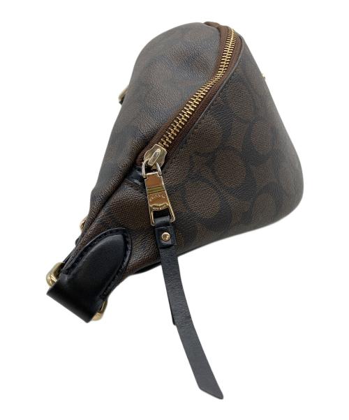 COACH（コーチ）COACH (コーチ) シグネチャー ボディバッグ ブラウンの古着・服飾アイテム
