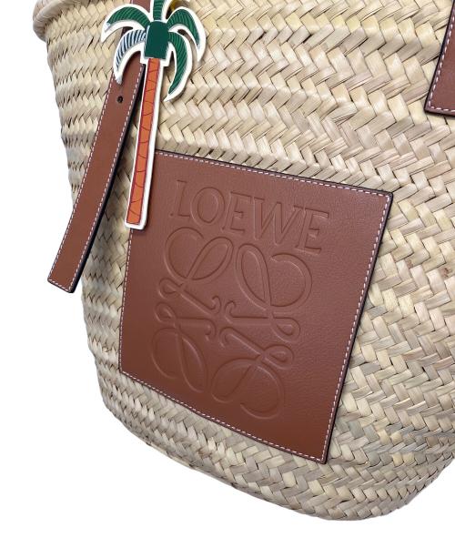 LOEWE（ロエベ）LOEWE (ロエベ) クラシックバスケット カゴバッグ アイボリー×ブラウンの古着・服飾アイテム