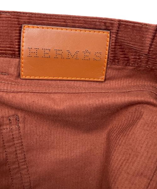 HERMES（エルメス）HERMES (エルメス) コーデュロイパンツ ブラウン サイズ:42の古着・服飾アイテム