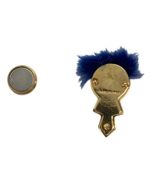 FENDI（フェンディ）FENDI (フェンディ) カールラガーフェルド メタル ミンク ゴールド カフス サイズ:表記なしの古着・服飾アイテム