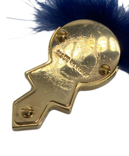 FENDI（フェンディ）FENDI (フェンディ) カールラガーフェルド メタル ミンク ゴールド カフス サイズ:表記なしの古着・服飾アイテム