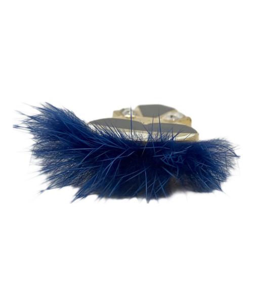 FENDI（フェンディ）FENDI (フェンディ) カールラガーフェルド メタル ミンク ゴールド カフス サイズ:表記なしの古着・服飾アイテム