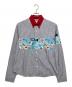 PRADA（プラダ）の古着「2018SS COMIC STRIPE L/S SHIRT　長袖シャツ」｜ネイビー×レッド