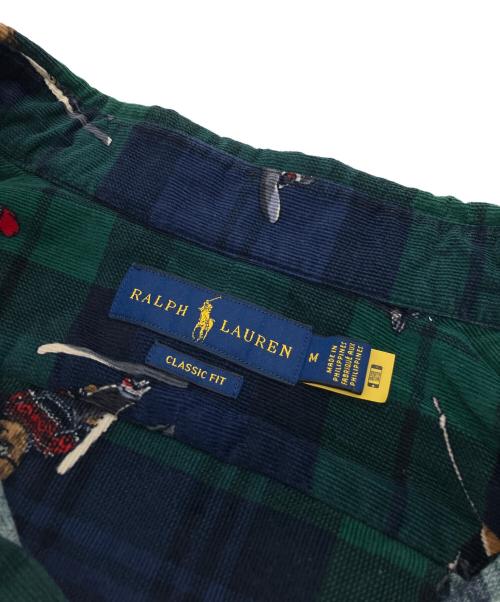 POLO RALPH LAUREN（ポロ・ラルフローレン）POLO RALPH LAUREN (ポロ・ラルフローレン) 長袖シャツ ポロベア グリーン サイズ:Mの古着・服飾アイテム