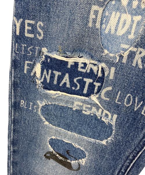 FENDI（フェンディ）FENDI (フェンディ) デニムパンツ ネイビー サイズ: 83.5cm (W33)の古着・服飾アイテム