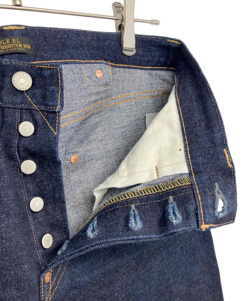 RRL（ダブルアールエル）RRL (ダブルアールエル) R234　シンチバック　デニムパンツ ネイビー サイズ:78.5cm (W31)の古着・服飾アイテム