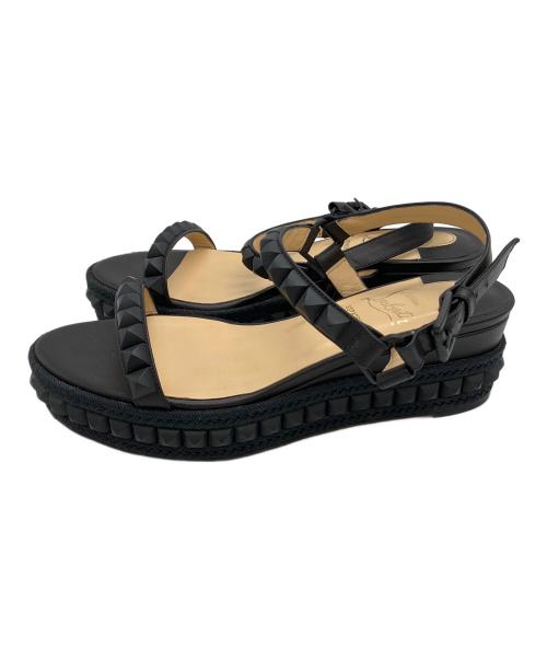 Christian Louboutin（クリスチャン・ルブタン）Christian Louboutin (クリスチャン・ルブタン) サンダル ブラック サイズ:23cmの古着・服飾アイテム