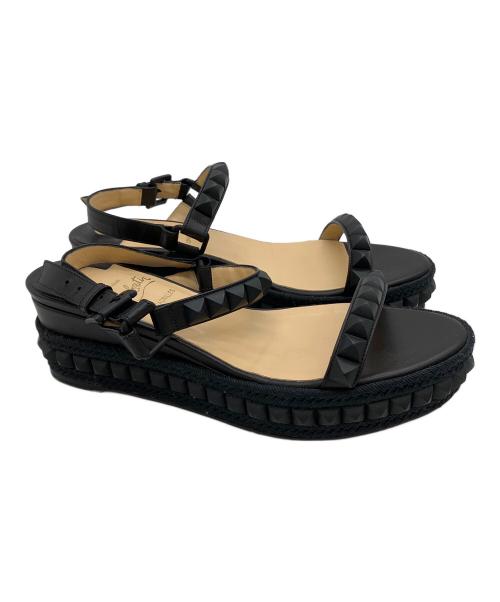 Christian Louboutin（クリスチャン・ルブタン）Christian Louboutin (クリスチャン・ルブタン) サンダル ブラック サイズ:23cmの古着・服飾アイテム